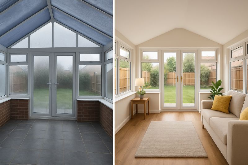 From Cold Conservatory to Cozy Room: Your 8-day Roof Installation