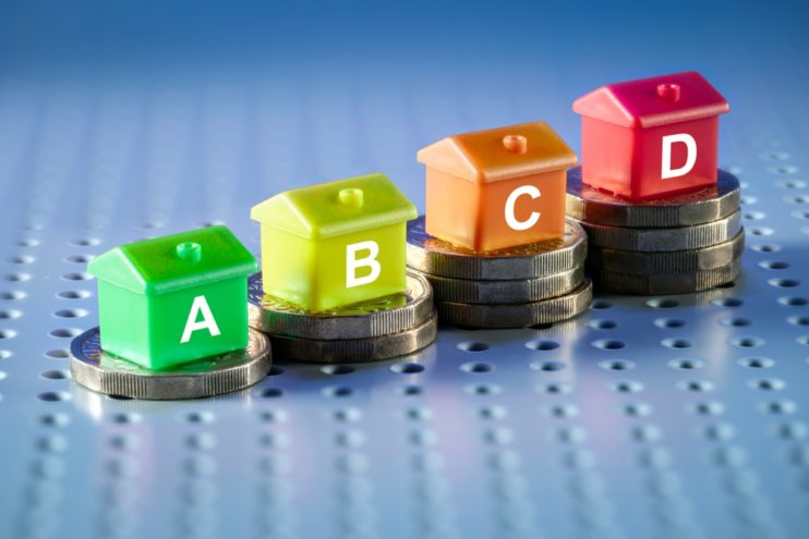 House,Energy,Efficiency,Rating,Or,Council,Tax,Band,In,Uk